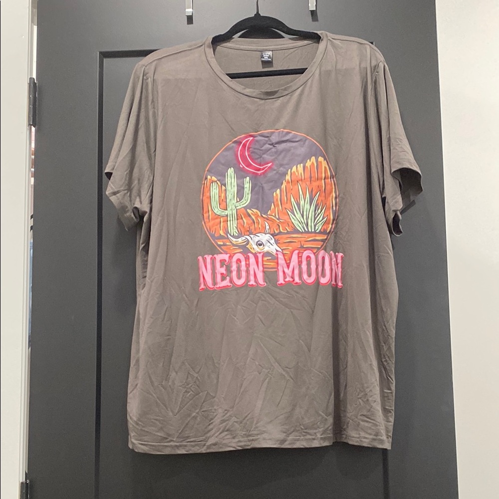 SHEIN Curve Taupe Tee